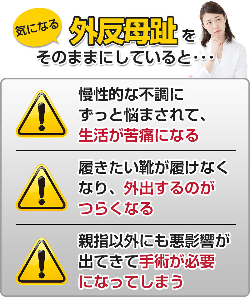 そのままにしていると